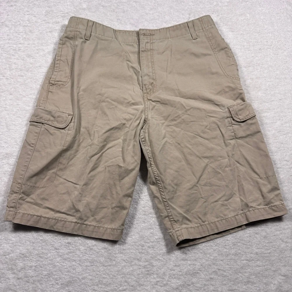 Levi's Red Tab‎ Men's Tan Cargo Shorts Cotton Casual Utility Size 34